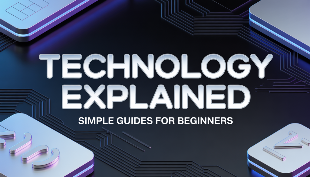 Technology Explained: Simple Guides for Beginners Technology Explained: Simple Guides for Beginners