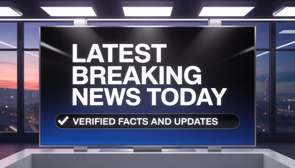 Latest Breaking News Today with Verified Facts