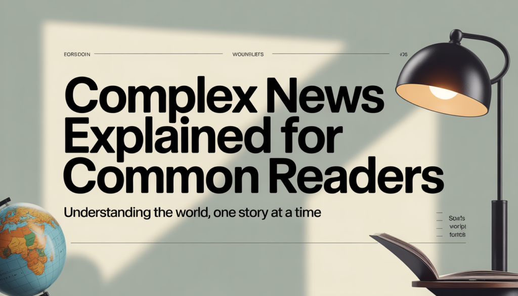 Complex News Explained for Common Readers