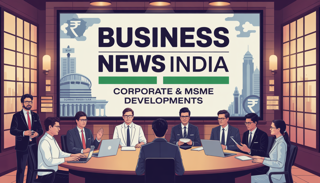Business News India: Corporate & MSME Developments Business News India: Corporate & MSME Developments