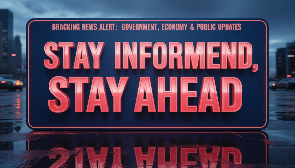 Breaking News Alert: Government, Economy & Public Updates Breaking News Alert: Government, Economy & Public Updates